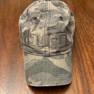Camo Baseball Cap with Embroidered Logo